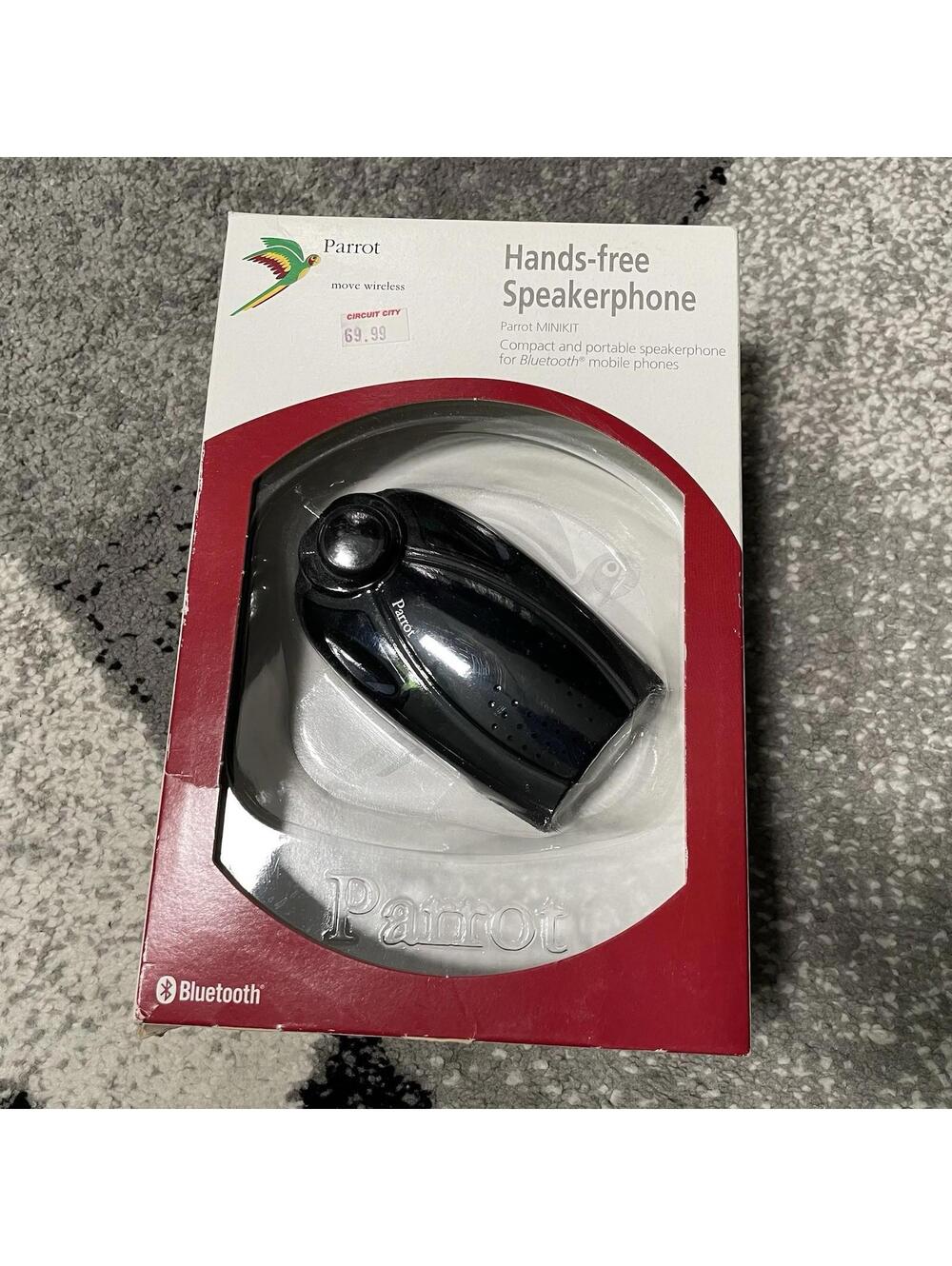 Parrot MiniKit Hands Free Speaker Speakerphone Bluetooth Brand New Sealed